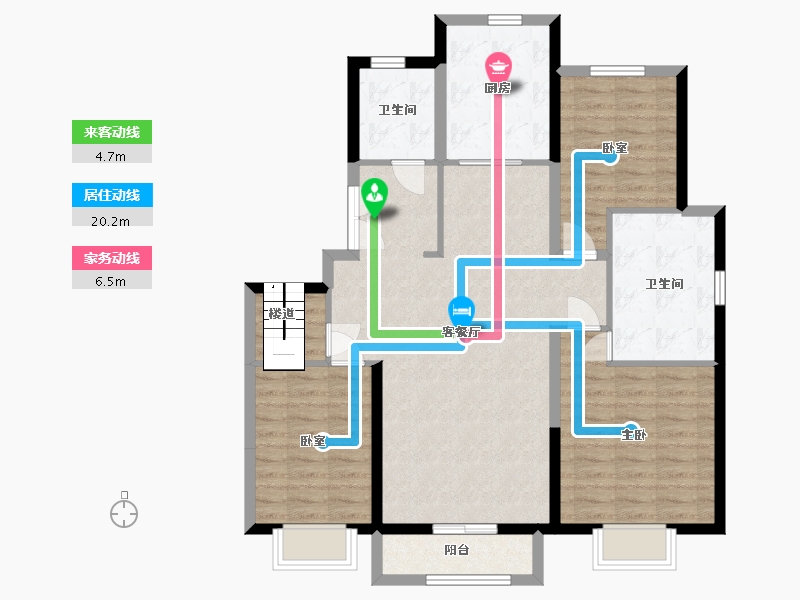 河北省-沧州市-任丘-114.55-户型库-动静线