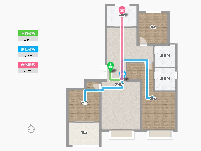 河北省-秦皇岛市-博辉万象城-120.00-户型库-动静线