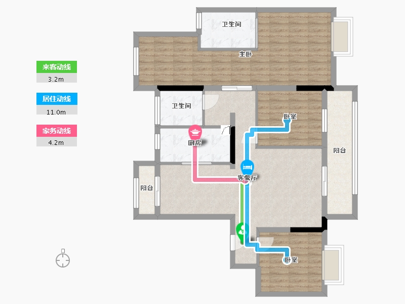 湖北省-十堰市-兰溪谷-110.00-户型库-动静线