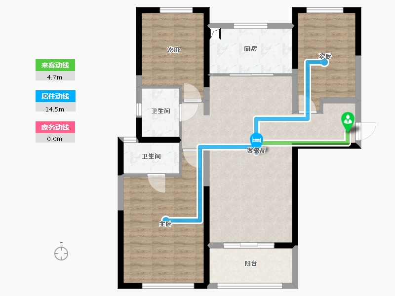 河南省-郑州市-融创华夏观澜壹号-102.86-户型库-动静线