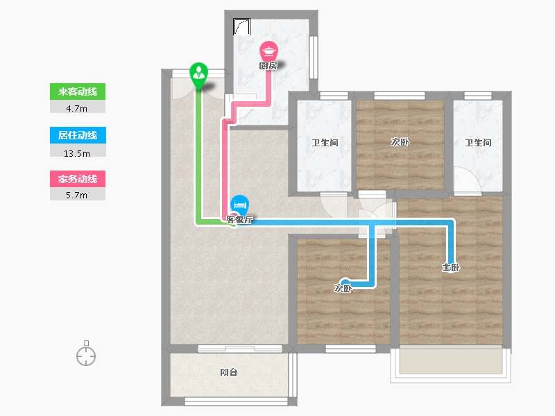 山东省-济南市-鲁商悦府-80.59-户型库-动静线