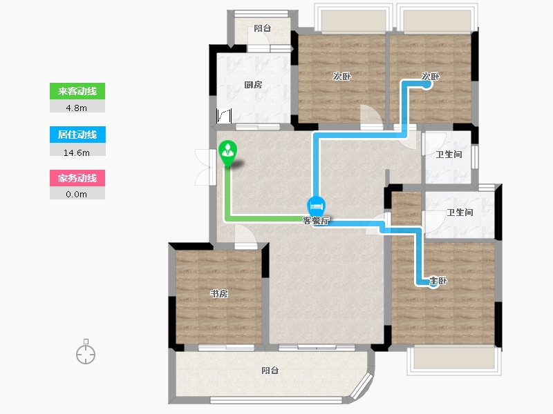 贵州省-毕节市-拓海天辰-112.00-户型库-动静线