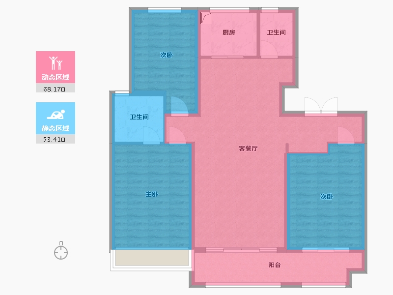 山东省-济宁市-京投馨和园-110.00-户型库-动静分区