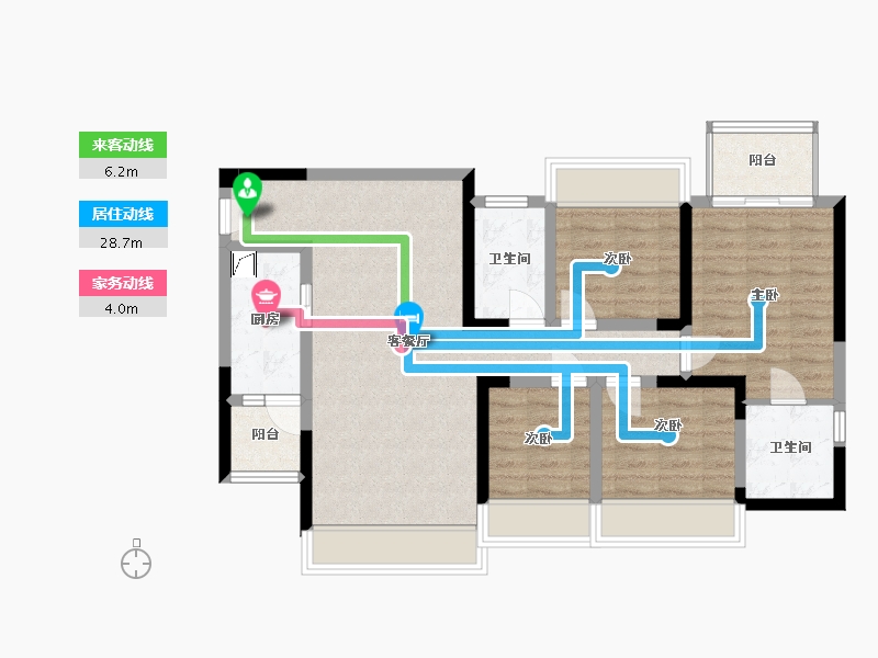 四川省-成都市-明信城-114.00-户型库-动静线