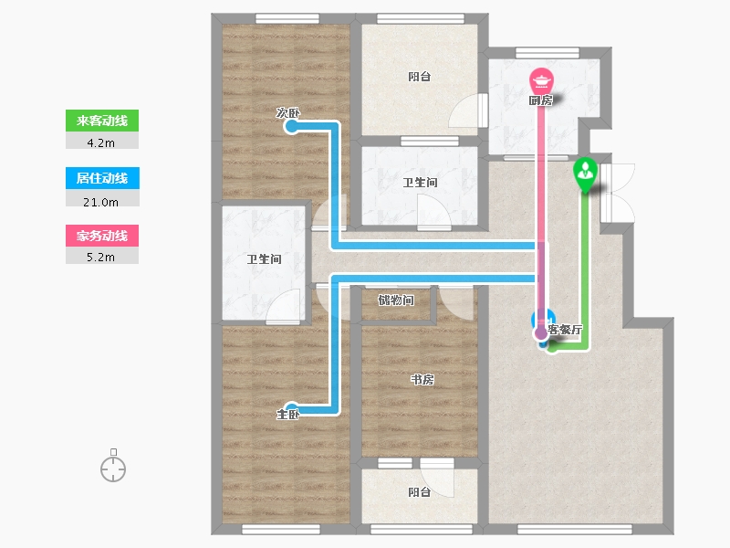 辽宁省-铁岭市-信诚悦府-100.00-户型库-动静线