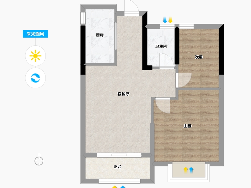 浙江省-嘉兴市-春熙苑-13.78-户型库-采光通风