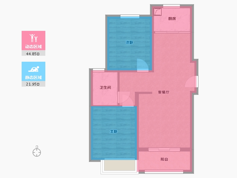 河北省-石家庄市-盛邦花园-65.72-户型库-动静分区