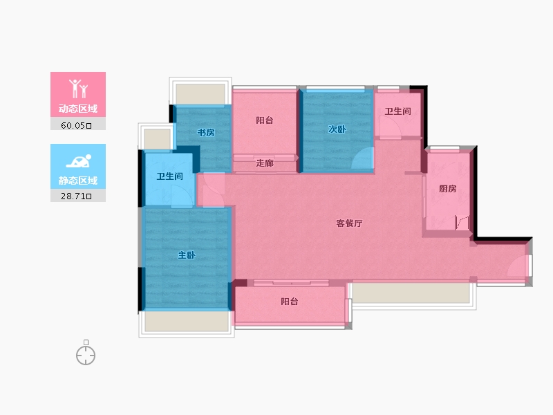 广东省-广州市-佳兆业悦峰-78.08-户型库-动静分区