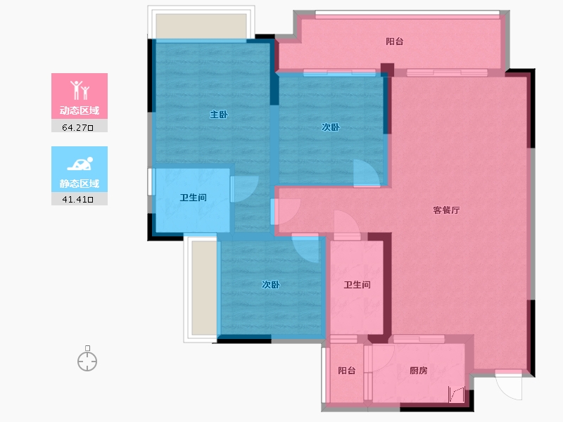 四川省-资阳市-上东逸景-99.00-户型库-动静分区