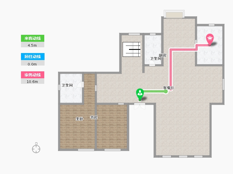 江苏省-南京市-美林墅-251.00-户型库-动静线