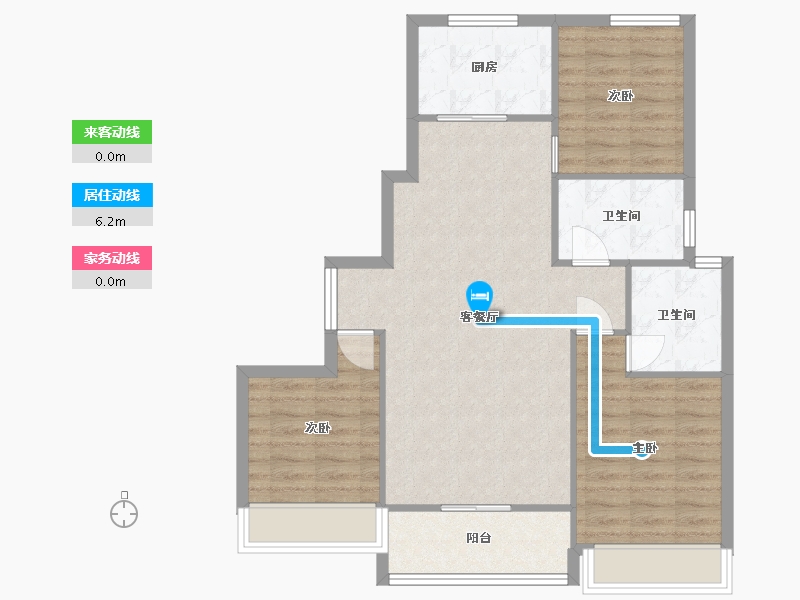 山东省-青岛市-鑫苑灵山湾龙玺-97.00-户型库-动静线