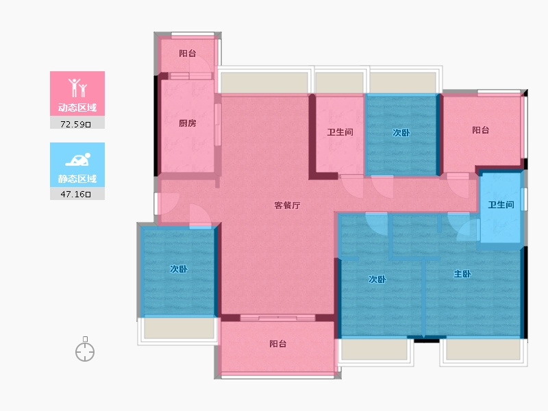 广东省-湛江市-卓越御湖湾-117.00-户型库-动静分区