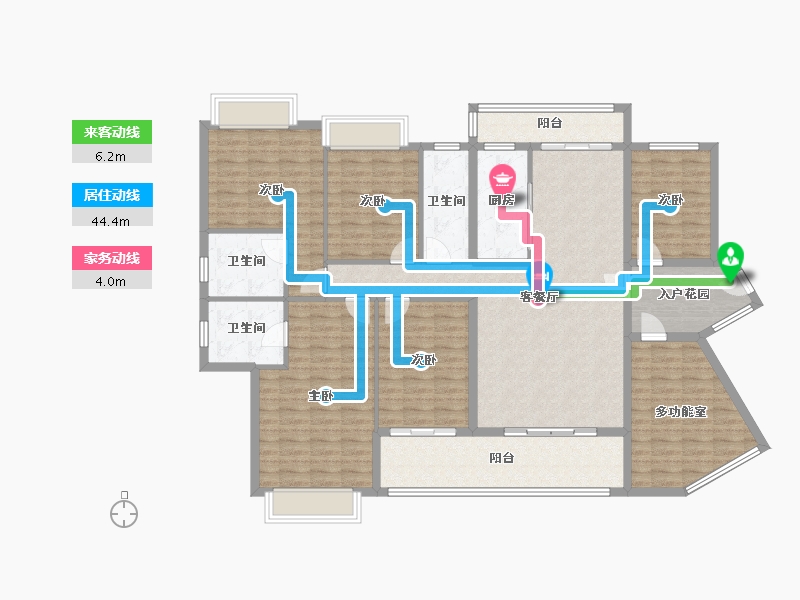 云南省-临沧市-新亚泰时代广场-142.01-户型库-动静线