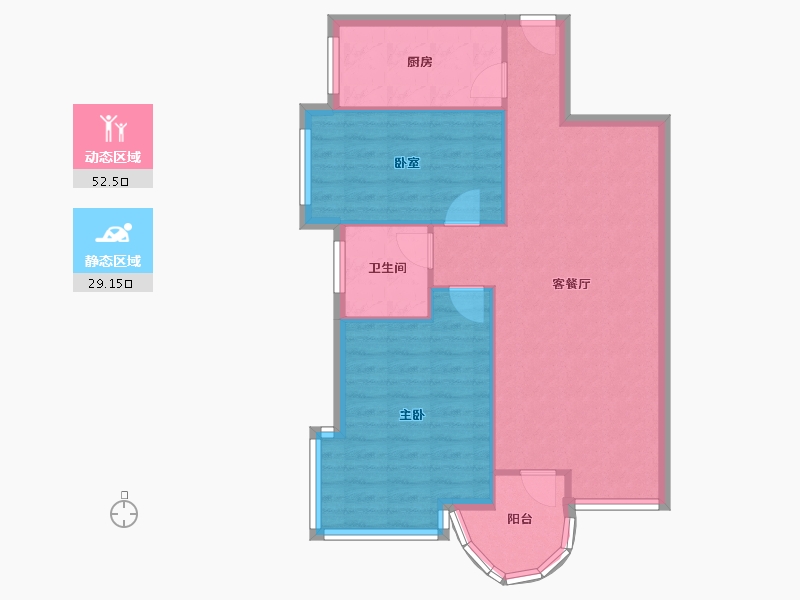 湖南省-长沙市-景秀江山-77.00-户型库-动静分区