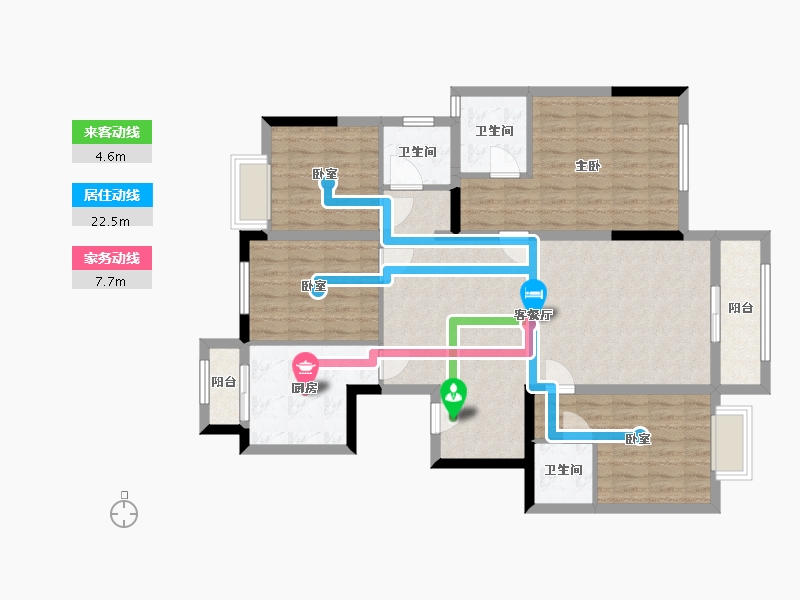 江西省-九江市-浔南名邸-110.49-户型库-动静线