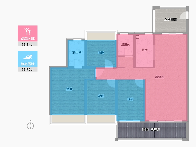 云南省-临沧市-京樾府-113.00-户型库-动静分区