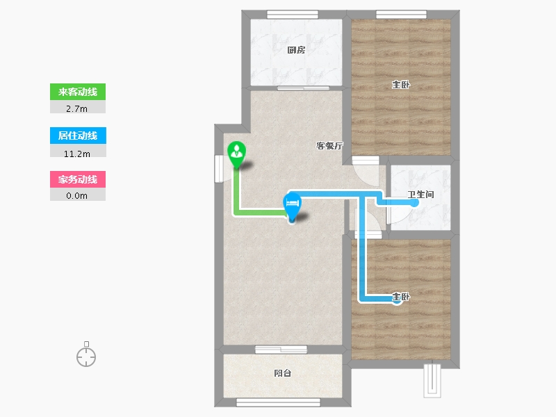 河北省-石家庄市-金盛悦府-61.00-户型库-动静线