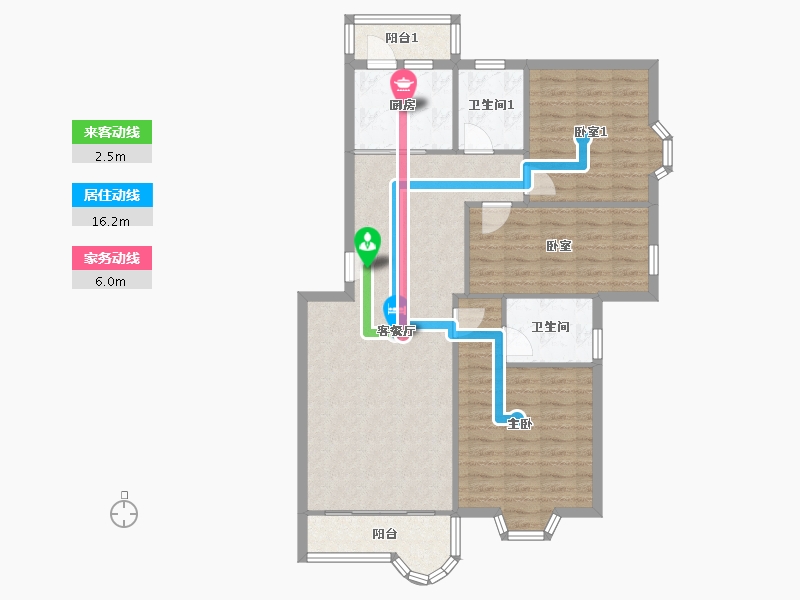 广东省-深圳市-新安园-130.00-户型库-动静线