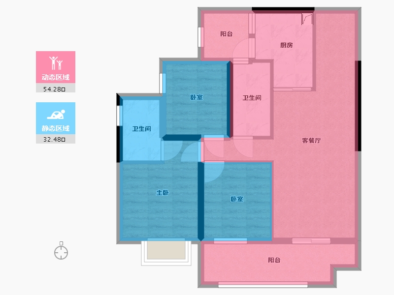 广东省-汕头市-金紫名邦-80.00-户型库-动静分区