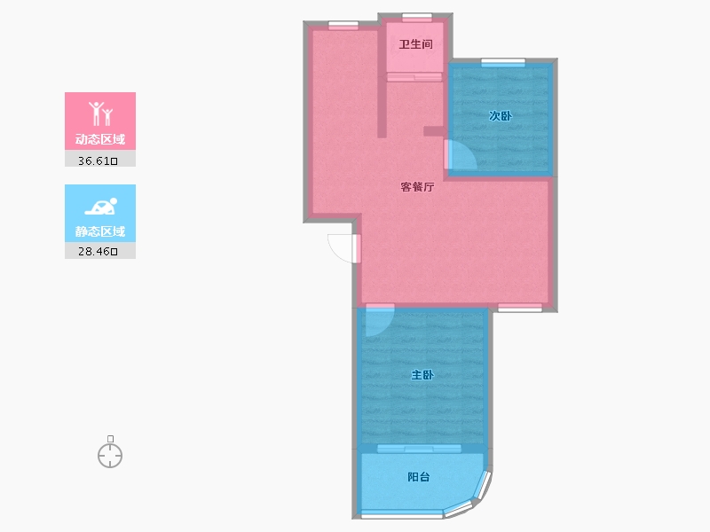 福建省-厦门市-金尚小区-65.39-户型库-动静分区