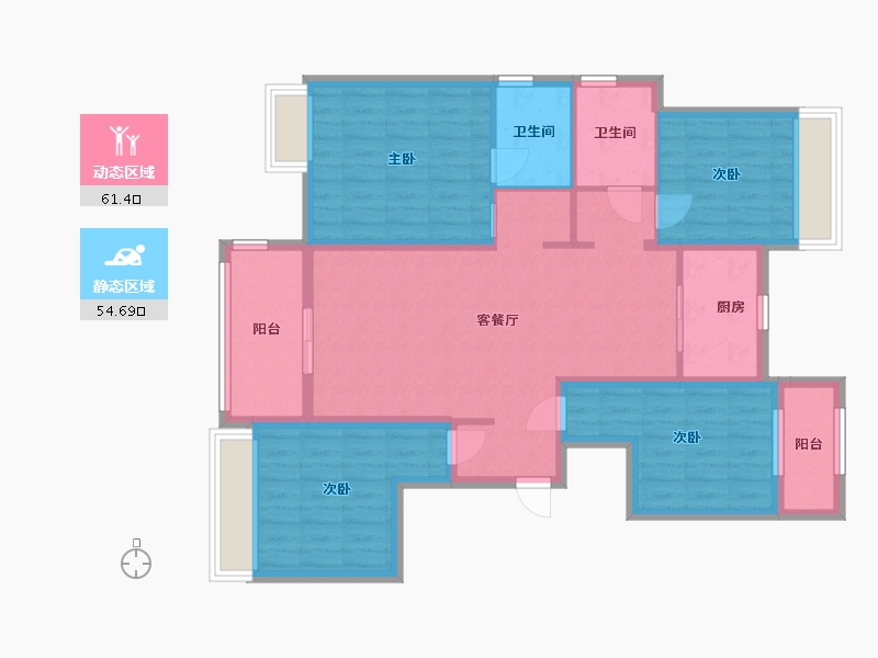 河南省-驻马店市-同信江屿洲-116.00-户型库-动静分区