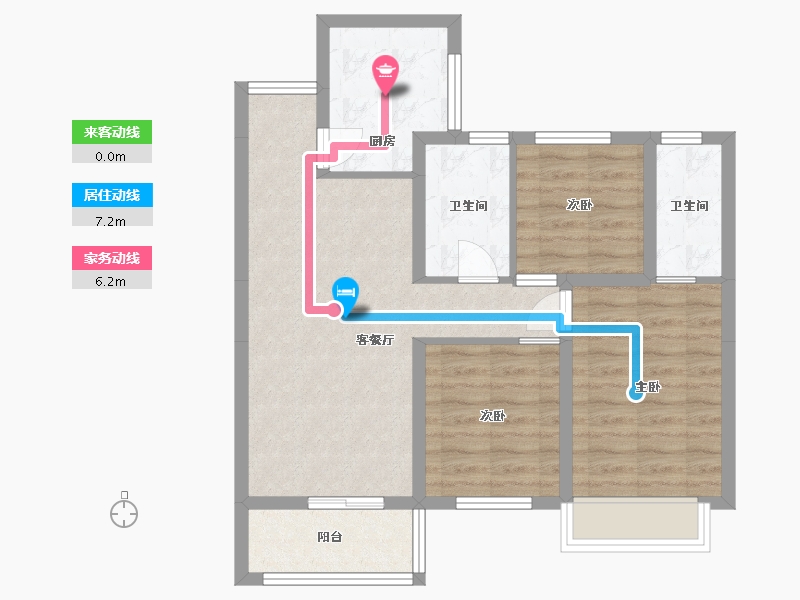 山东省-济南市-鲁商悦府-80.00-户型库-动静线