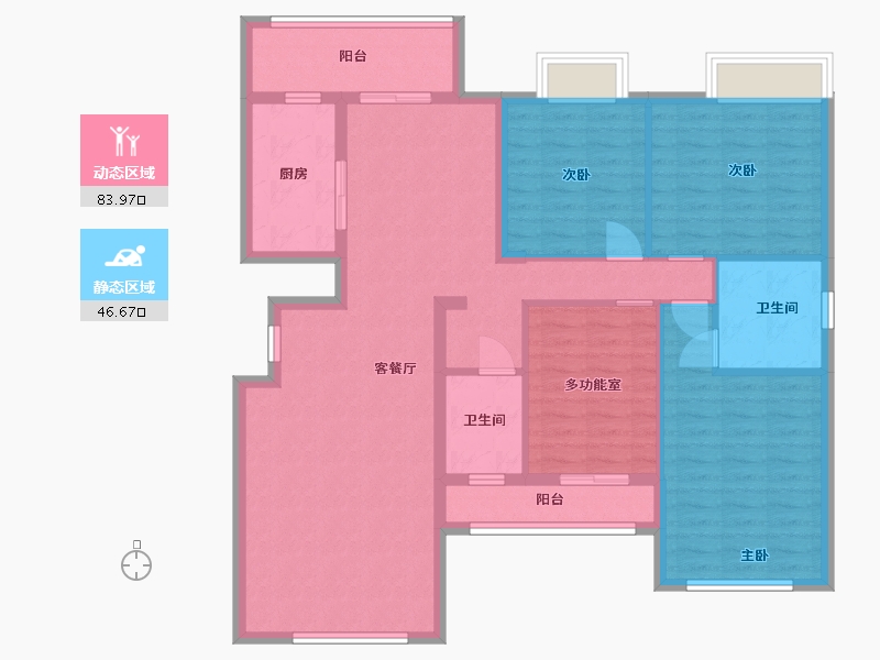 湖南省-郴州市-御景铭城-117.22-户型库-动静分区