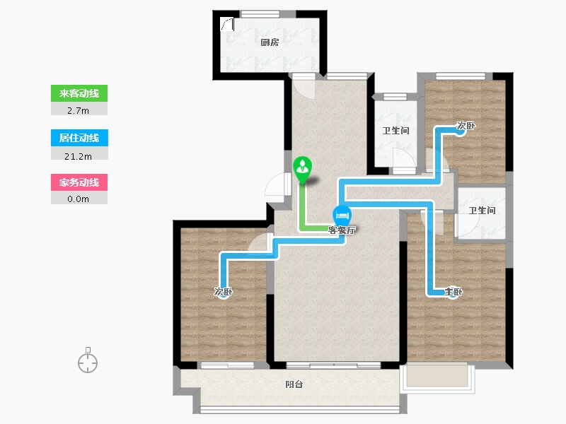 北京-北京市-悦廷-110.00-户型库-动静线