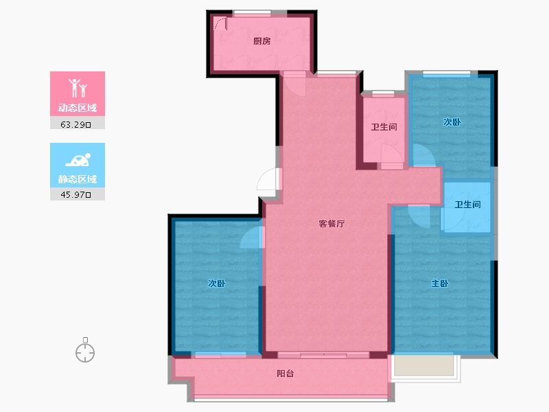 北京-北京市-悦廷-110.00-户型库-动静分区