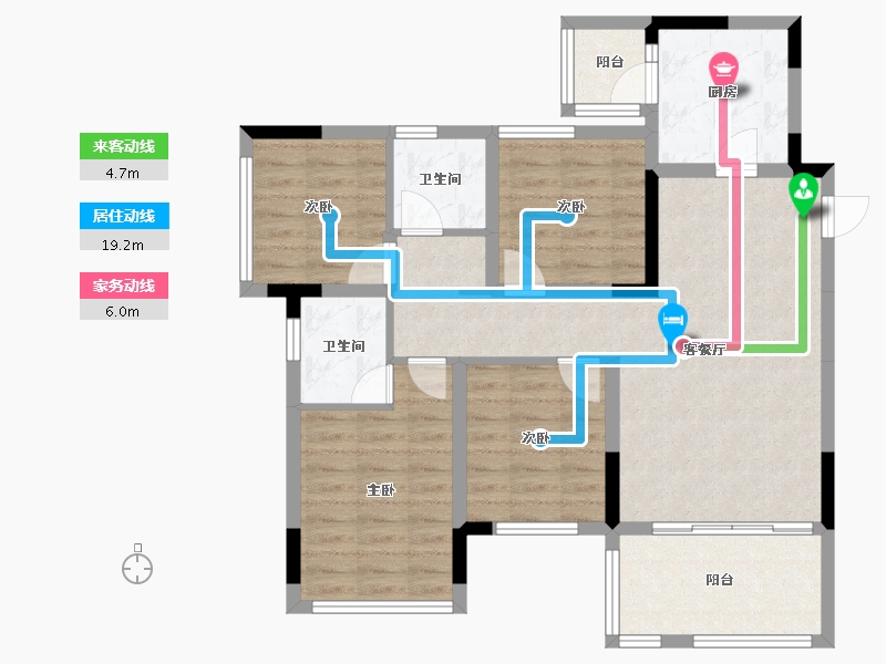 四川省-南充市-珑悦台-100.00-户型库-动静线