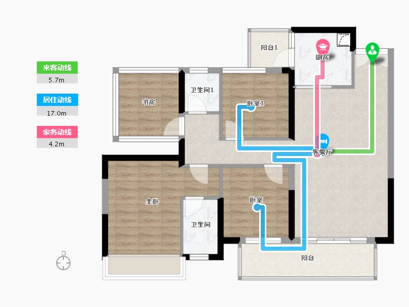 广西壮族自治区-南宁市-建工城-98.00-户型库-动静线