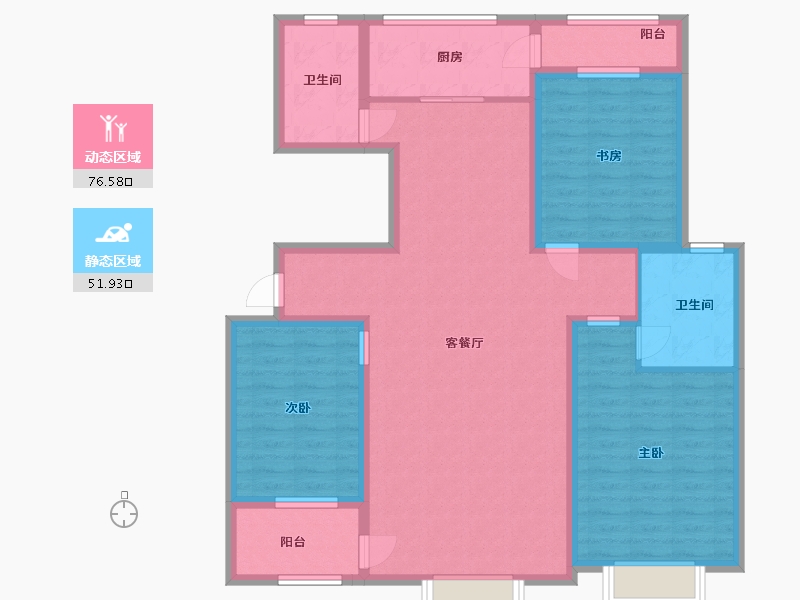 山东省-潍坊市-金源府邸-115.00-户型库-动静分区