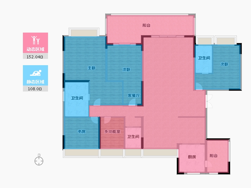 江苏省-常州市-溧阳碧桂园-238.99-户型库-动静分区