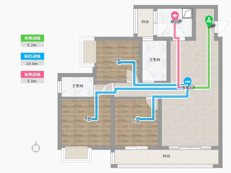 四川省-绵阳市-南城誉峰-93.00-户型库-动静线