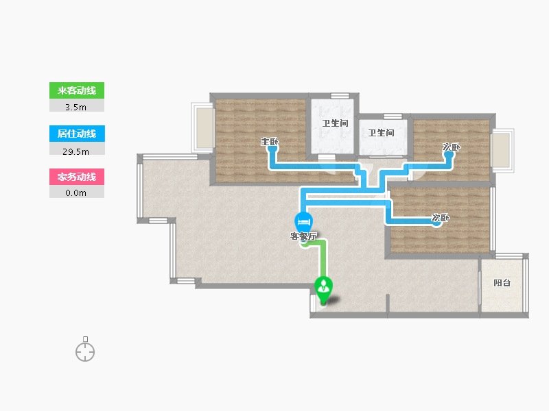 四川省-成都市-华银美景-140.00-户型库-动静线