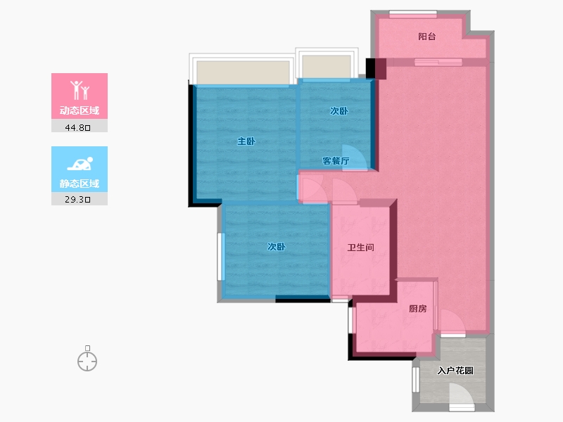 广东省-广州市-广州亚运城-75.91-户型库-动静分区