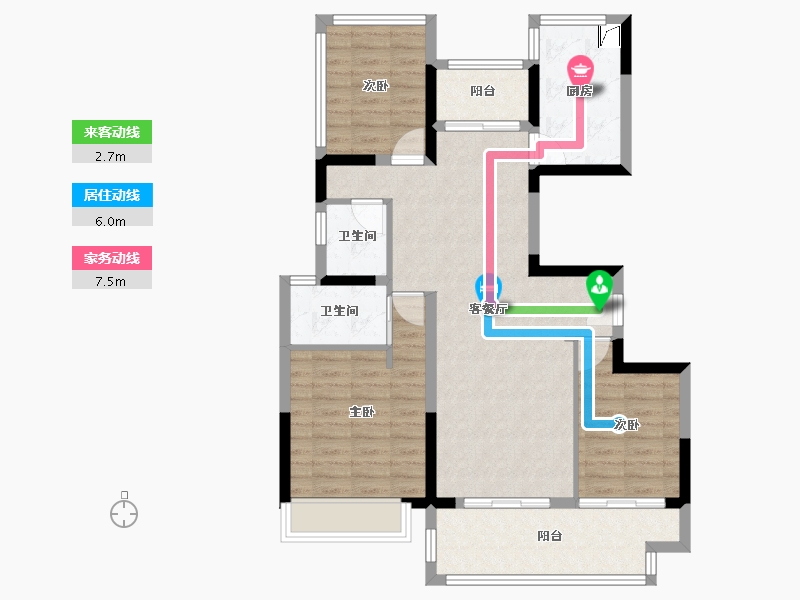 广东省-汕头市-雍颐湾-82.00-户型库-动静线