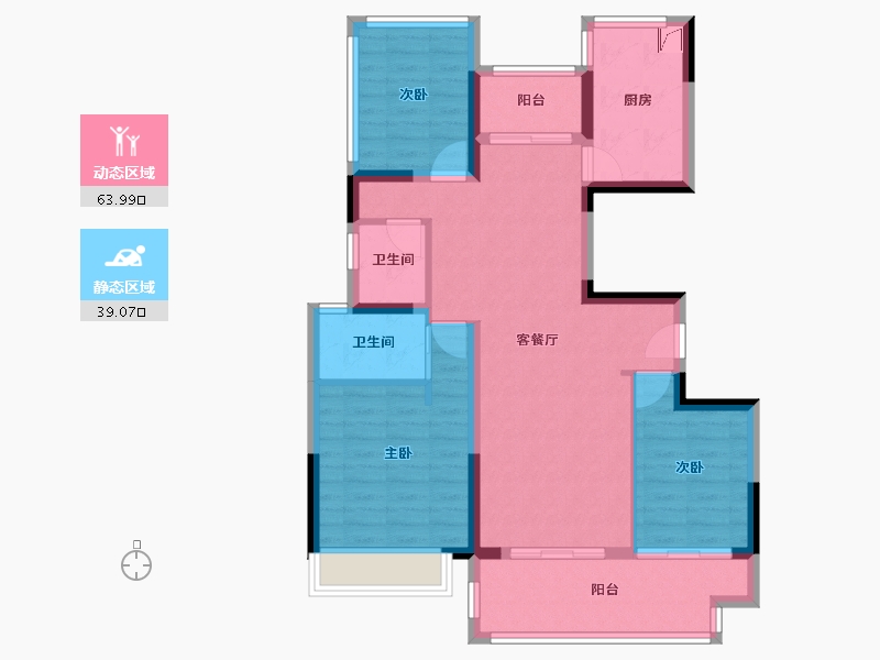 广东省-汕头市-雍颐湾-82.00-户型库-动静分区