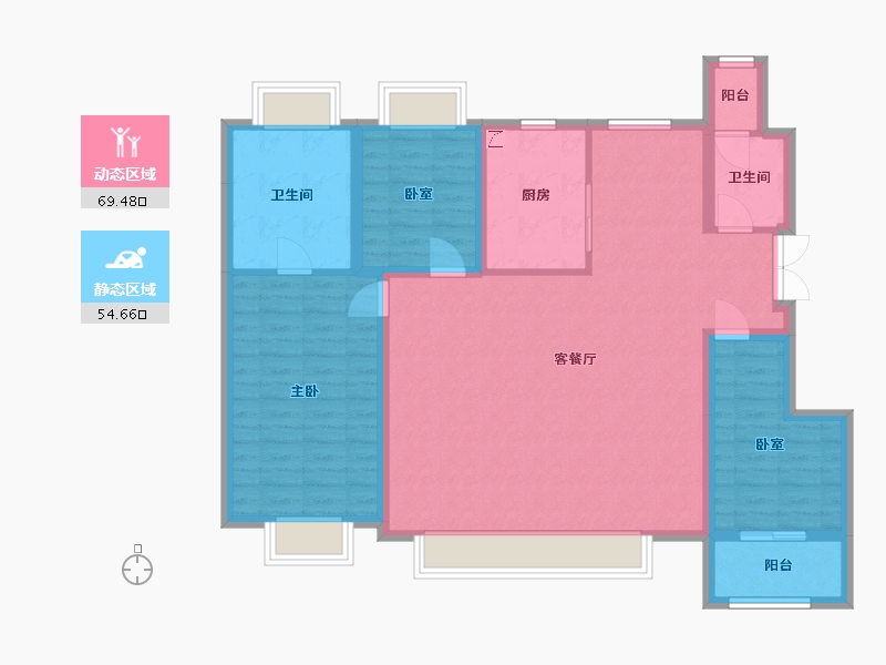 吉林省-长春市-云湖府邸-120.00-户型库-动静分区