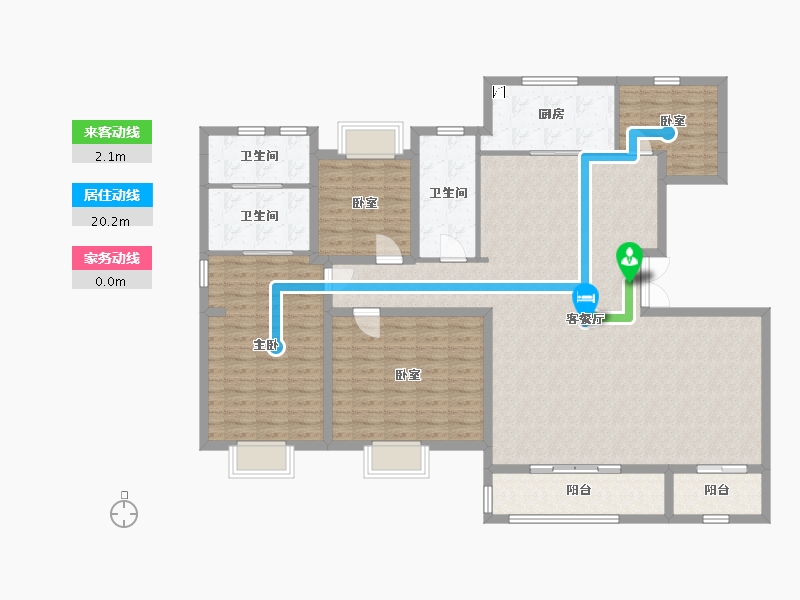 吉林省-长春市-云湖府邸-160.00-户型库-动静线