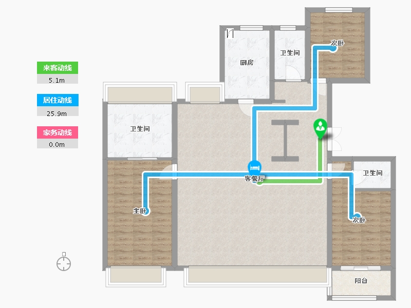 吉林省-长春市-云湖府邸-150.00-户型库-动静线