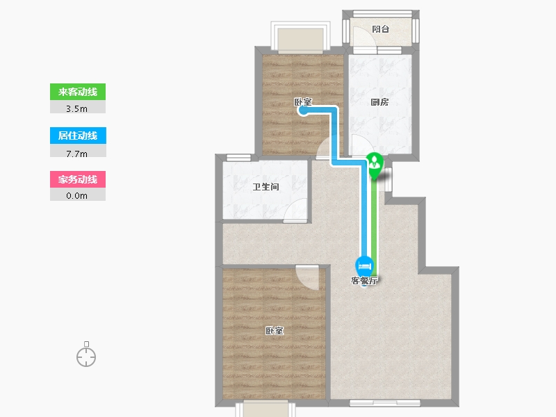 上海-上海市-上海春城三期-72.00-户型库-动静线