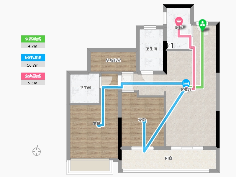 浙江省-杭州市-御东方-98.00-户型库-动静线