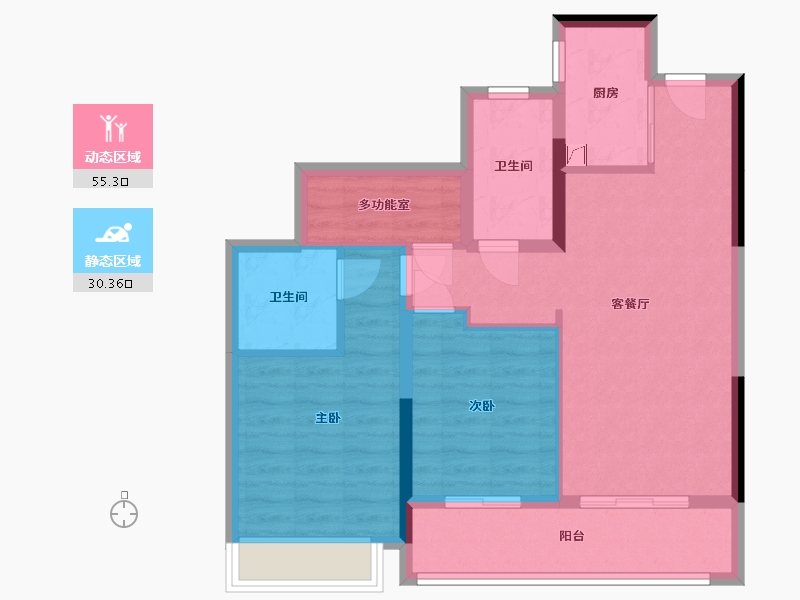 浙江省-杭州市-御东方-98.00-户型库-动静分区