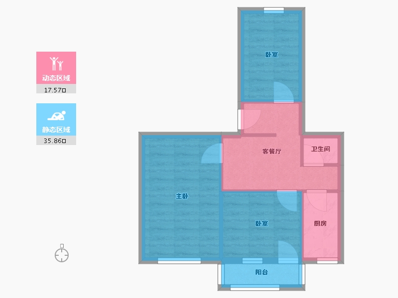 北京-北京市-12-53.50-户型库-动静分区