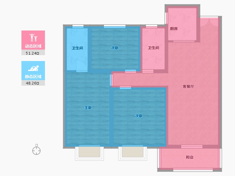 河南省-安阳市-壹品公馆-115.00-户型库-动静分区