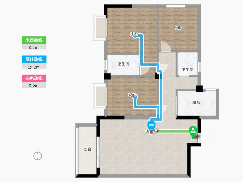 湖北省-宜昌市-龙城御都-99.00-户型库-动静线