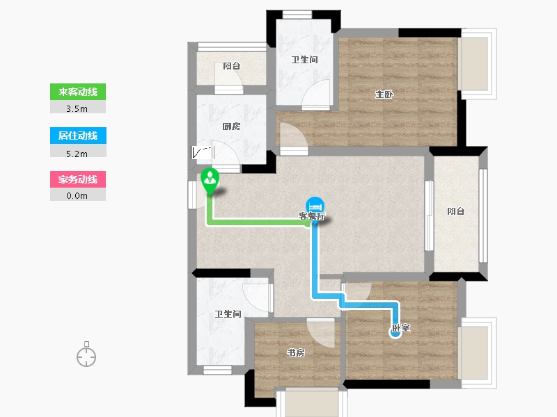 四川省-南充市-四季印象-78.00-户型库-动静线