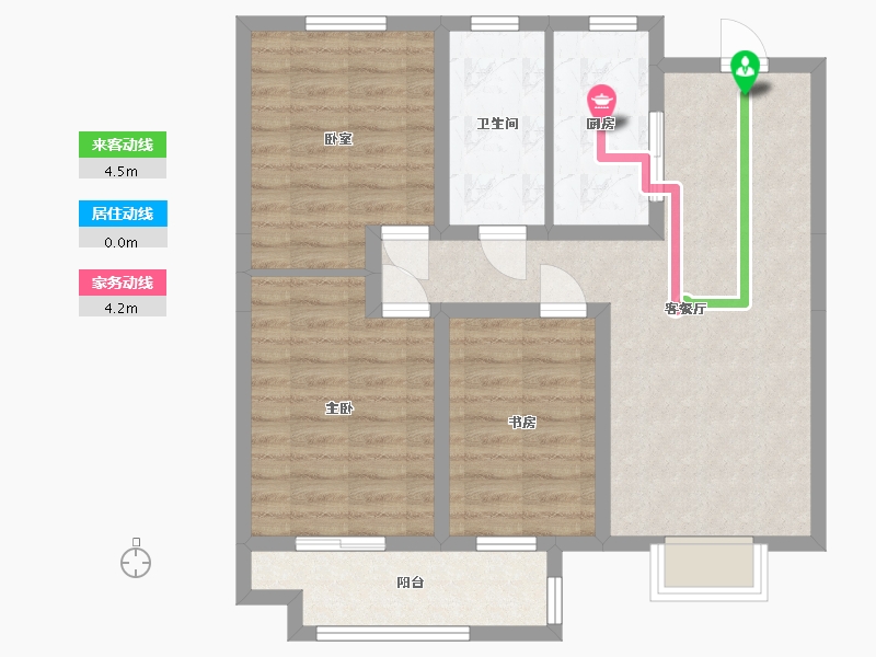 山东省-德州市-津泽佳苑-88.00-户型库-动静线