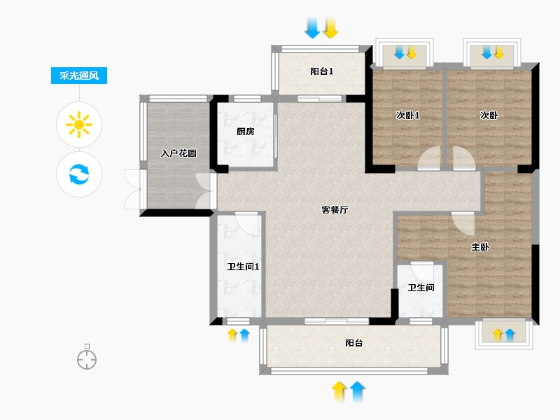 贵州省-黔东南苗族侗族自治州-学府人家-112.59-户型库-采光通风